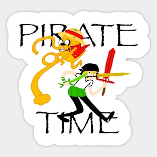 Pirate Time Sticker